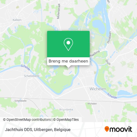 Jachthuis DDS, Uitbergen kaart