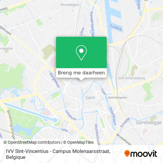 IVV Sint-Vincentius - Campus Molenaarsstraat kaart