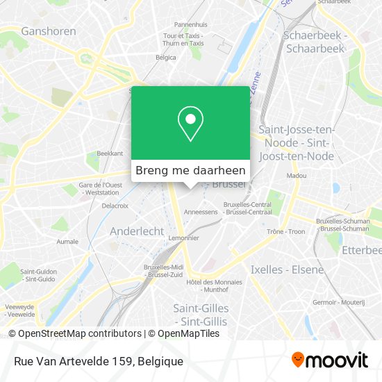 Rue Van Artevelde 159 kaart