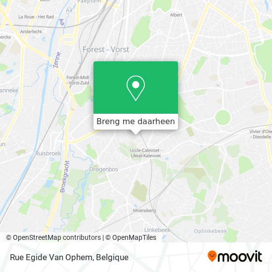 Rue Egide Van Ophem kaart
