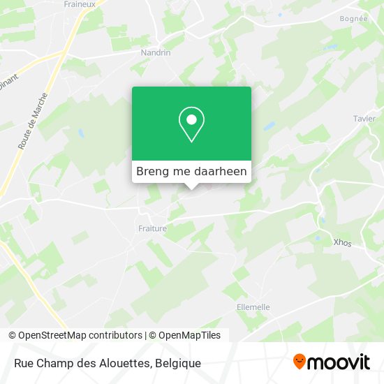 Rue Champ des Alouettes kaart