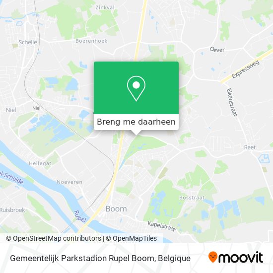 Gemeentelijk Parkstadion Rupel Boom kaart