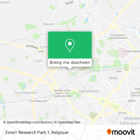 Zone1 Research Park 1 kaart