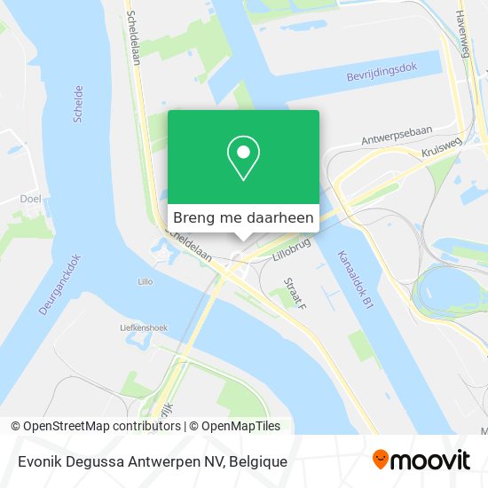 Evonik Degussa Antwerpen NV kaart