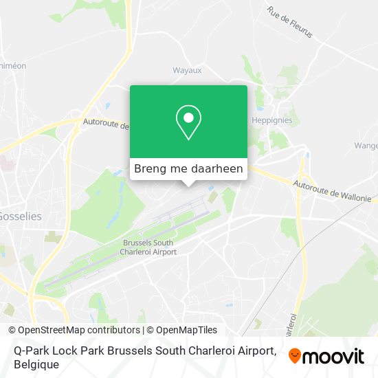 Q-Park Lock Park Brussels South Charleroi Airport kaart