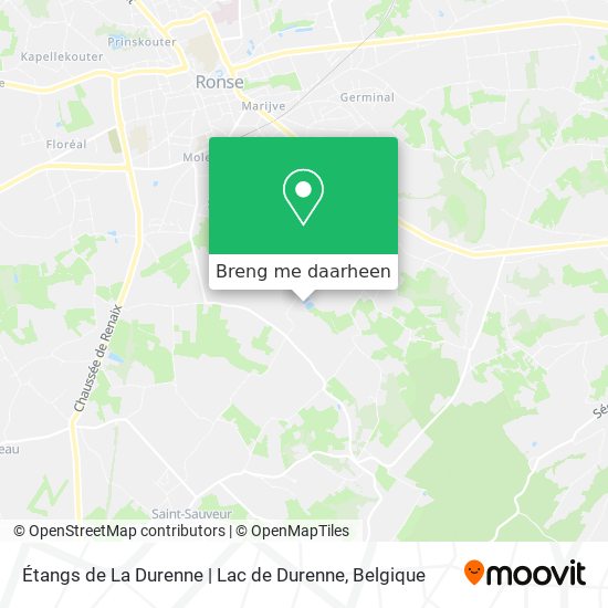 Étangs de La Durenne | Lac de Durenne kaart