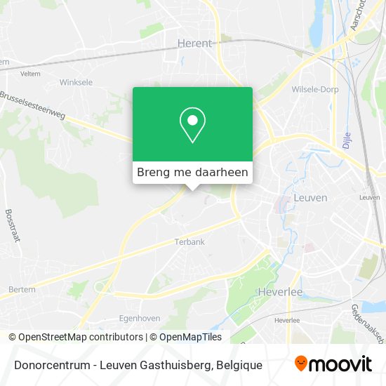 Donorcentrum - Leuven Gasthuisberg kaart