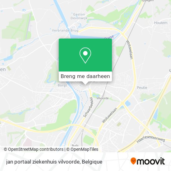 jan portaal ziekenhuis vilvoorde kaart