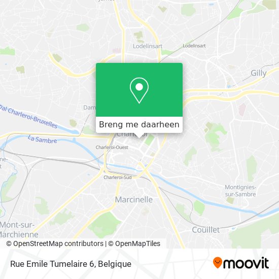 Rue Emile Tumelaire 6 kaart