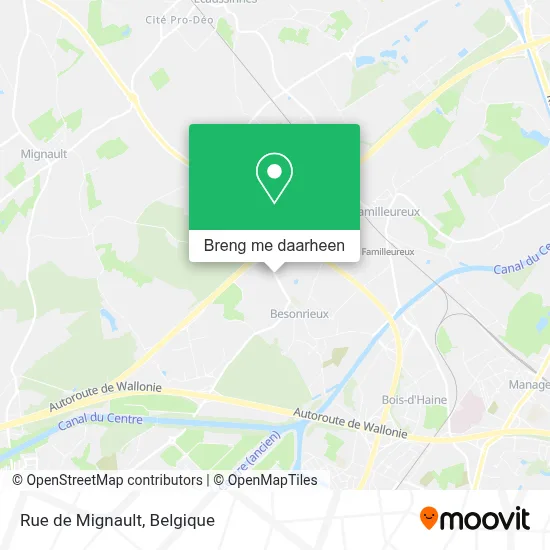 Rue de Mignault kaart