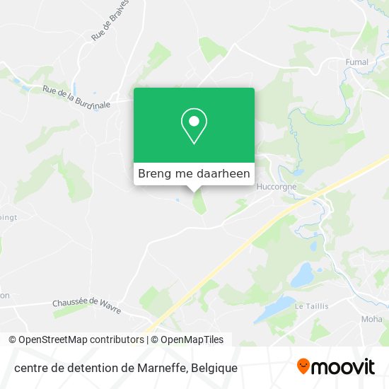 centre de detention de Marneffe kaart
