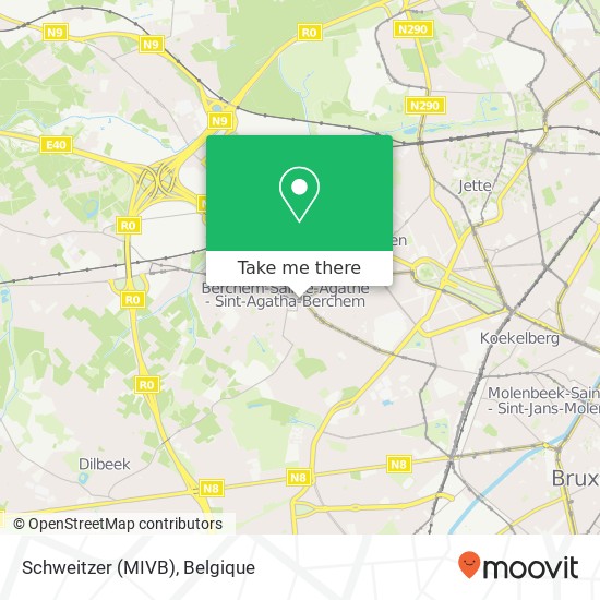 Schweitzer (MIVB) kaart