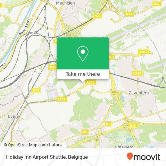 Holiday Inn Airport Shuttle kaart