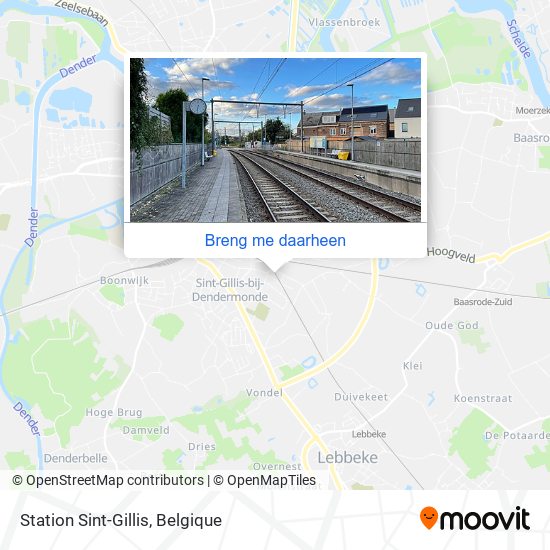 Station Sint-Gillis kaart