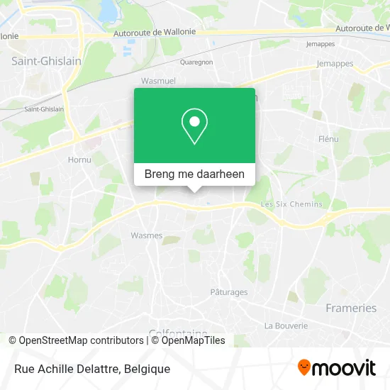 Rue Achille Delattre kaart