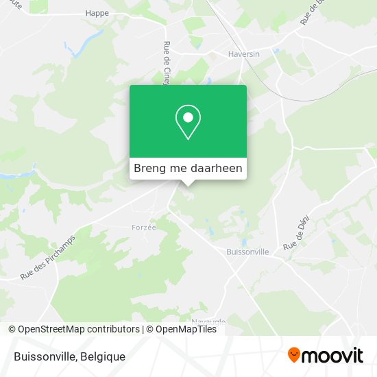 Buissonville kaart