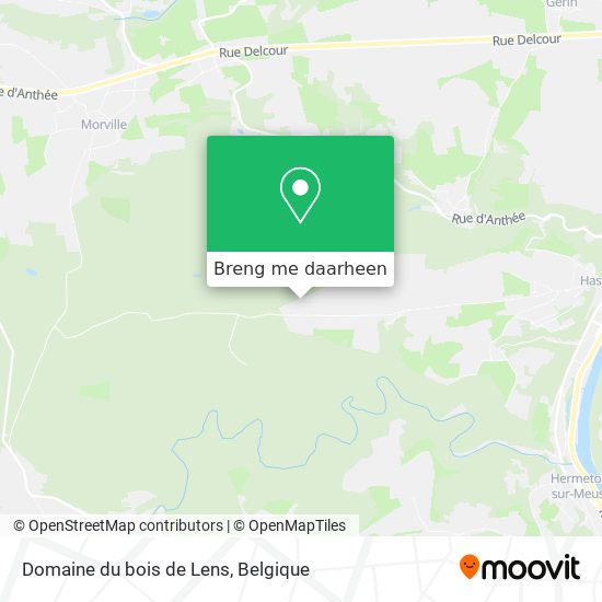 Domaine du bois de Lens kaart