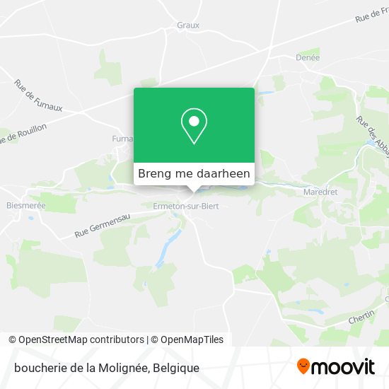boucherie de la Molignée kaart