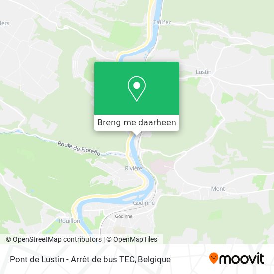 Pont de Lustin - Arrêt de bus TEC kaart