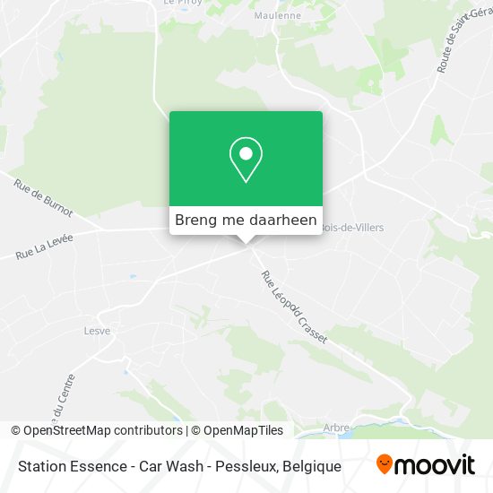 Station Essence - Car Wash - Pessleux kaart