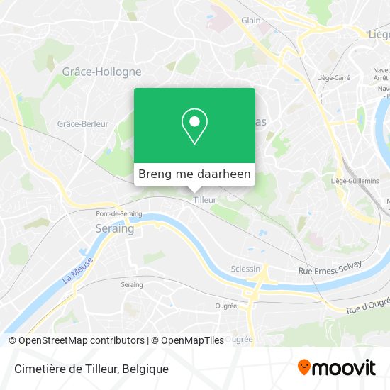 Cimetière de Tilleur kaart
