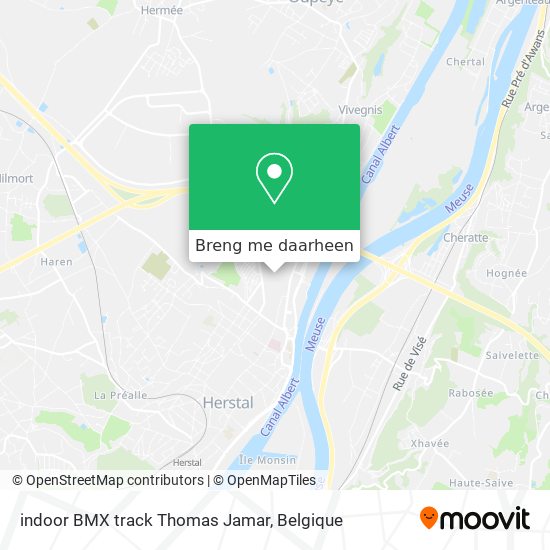 indoor BMX track Thomas Jamar kaart