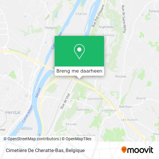 Cimetière De Cheratte-Bas kaart