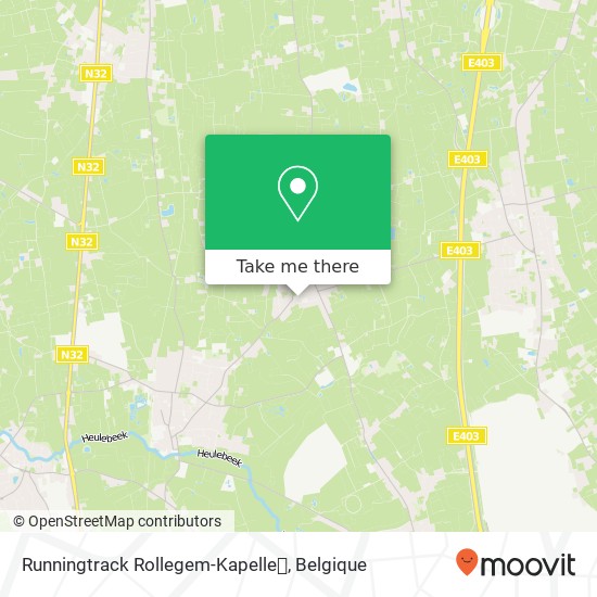 Runningtrack Rollegem-Kapelle🏃 kaart