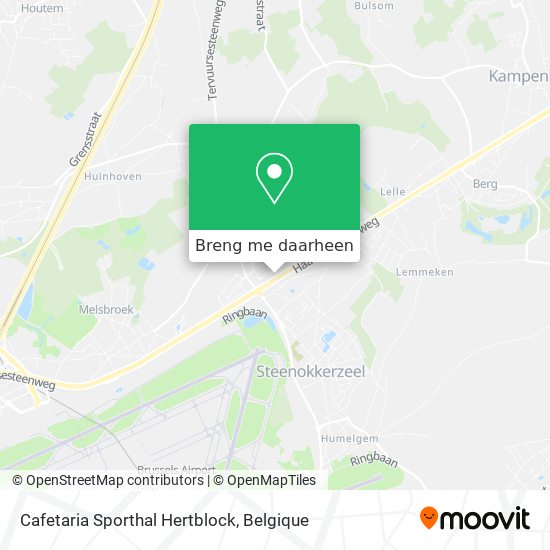 Cafetaria Sporthal Hertblock kaart