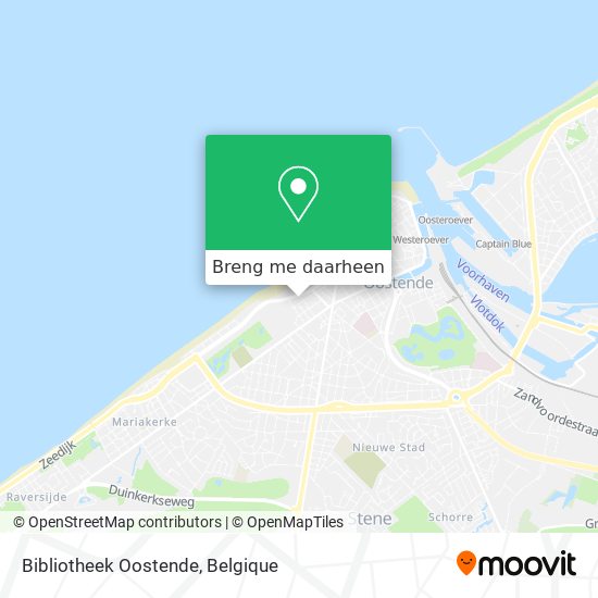 Bibliotheek Oostende kaart