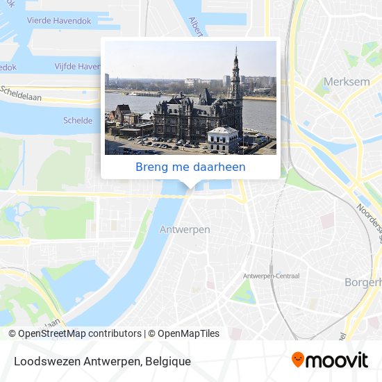 Loodswezen Antwerpen kaart
