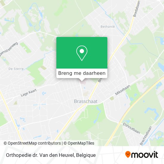 Orthopedie dr. Van den Heuvel kaart