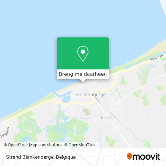 Strand Blankenberge kaart