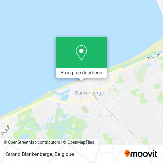 Strand Blankenberge kaart