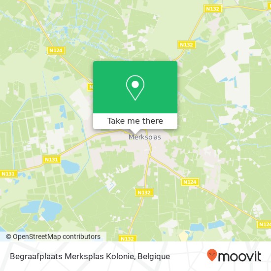 Begraafplaats Merksplas Kolonie kaart