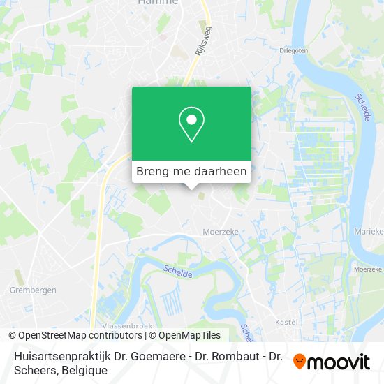 Huisartsenpraktijk Dr. Goemaere - Dr. Rombaut - Dr. Scheers kaart