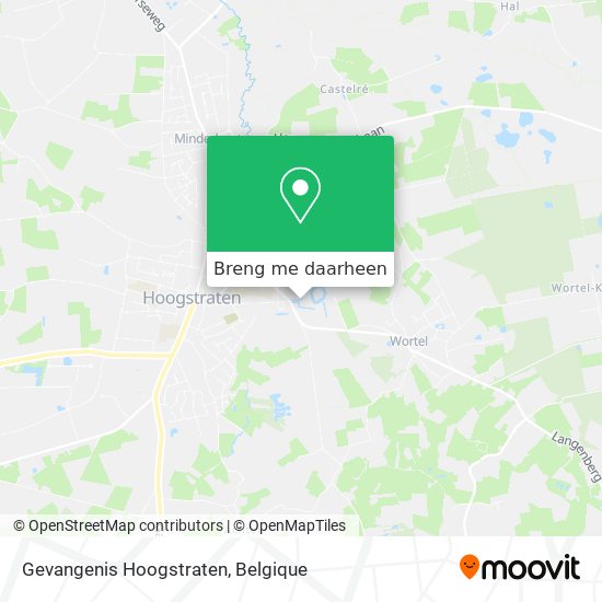 Gevangenis Hoogstraten kaart