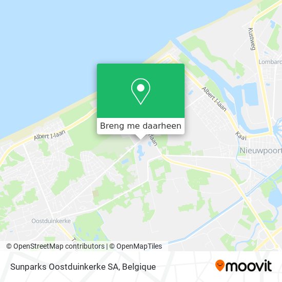 Sunparks Oostduinkerke SA kaart