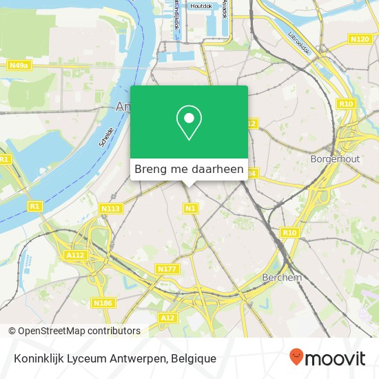 Koninklijk Lyceum Antwerpen kaart