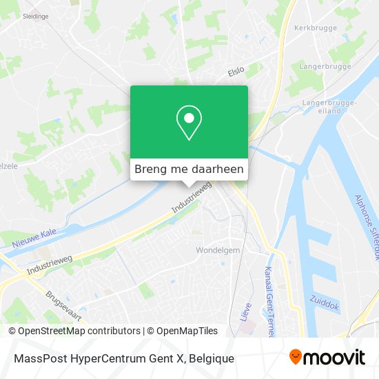MassPost HyperCentrum Gent X kaart