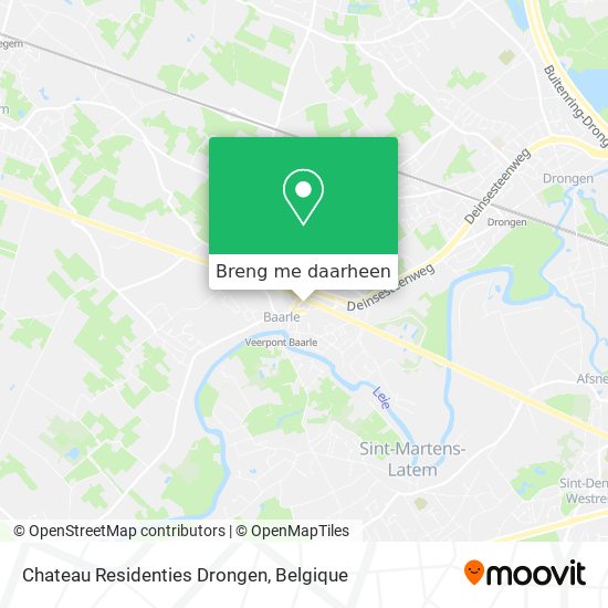 Chateau Residenties Drongen kaart