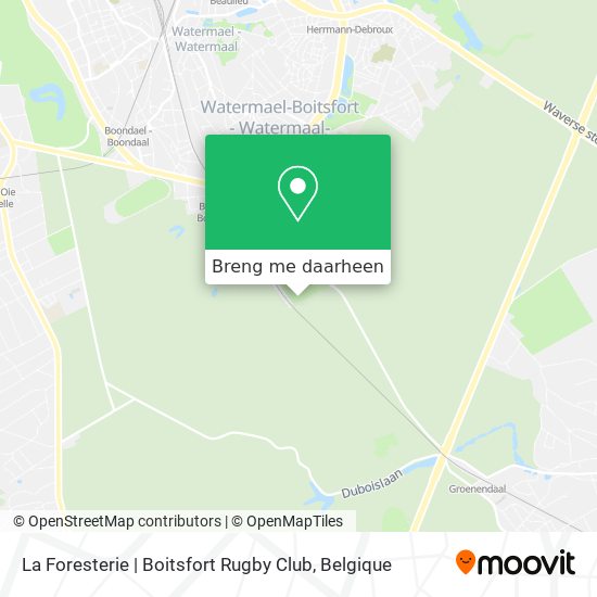 La Foresterie | Boitsfort Rugby Club kaart