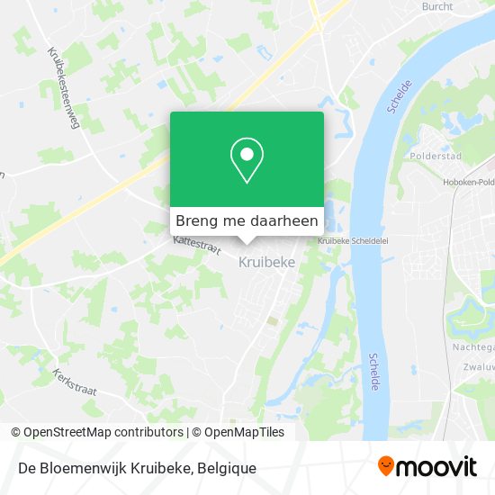 De Bloemenwijk Kruibeke kaart