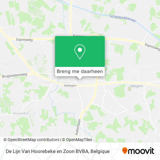 De Lijn Van Hoorebeke en Zoon BVBA kaart