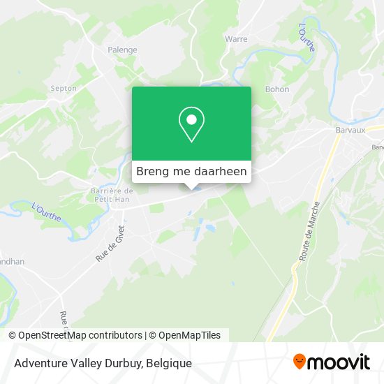 Adventure Valley Durbuy kaart