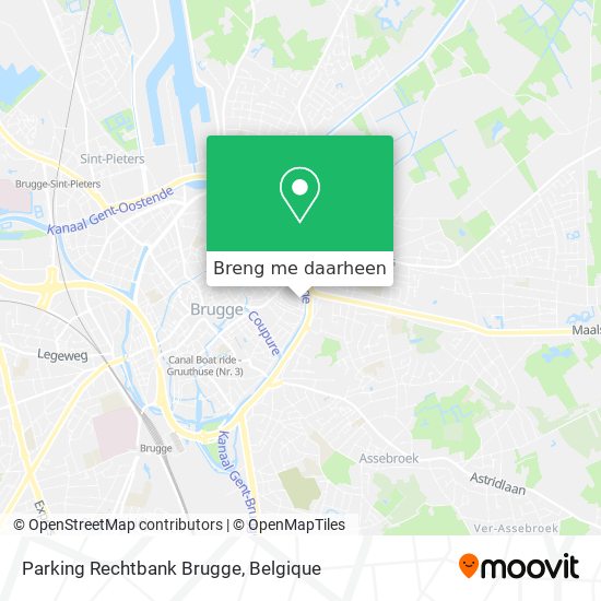 Parking Rechtbank Brugge kaart