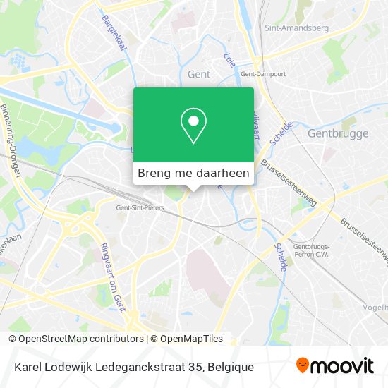 Karel Lodewijk Ledeganckstraat 35 kaart