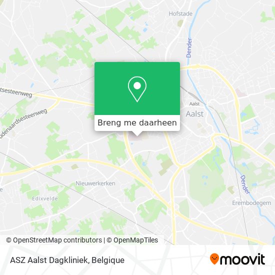 ASZ Aalst Dagkliniek kaart