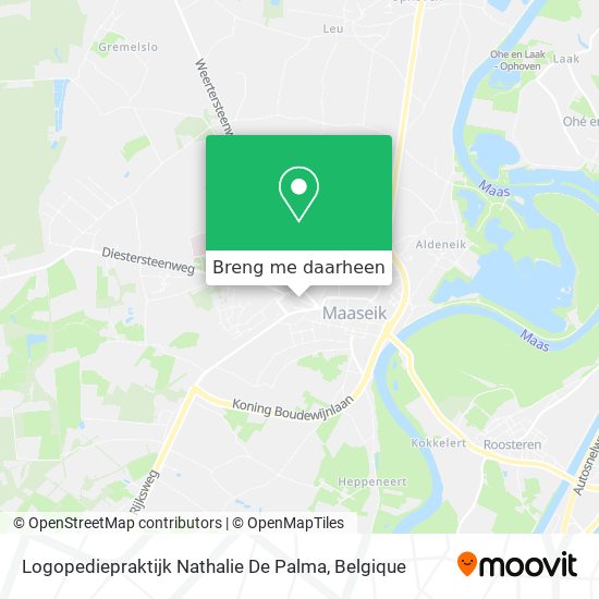 Logopediepraktijk Nathalie De Palma kaart