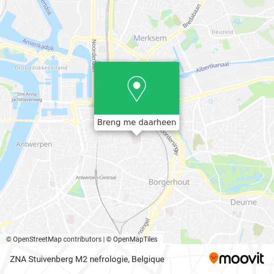 ZNA Stuivenberg M2 nefrologie kaart